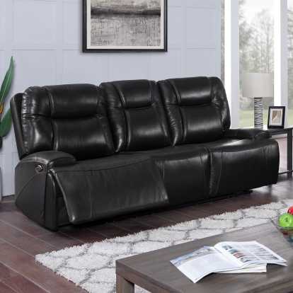 Basque Black Power Sofa Model CM6487BK-SF-PM by Furniture of America