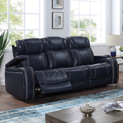 Zephyr Navy Power Sofa Model CM6488NV-SF-PM by Furniture of America