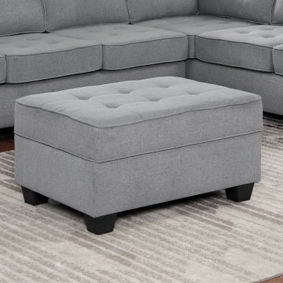 Linore Gray Ottoman Model CM6493-OT by Furniture of America