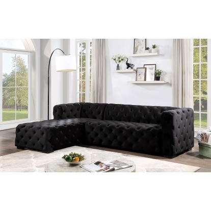 Zenaide Black Sectional Model CM6495BK-SECT by Furniture of America