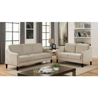 Kassel Beige Sofa with Loveseat Model CM6496BG-2PC by Furniture of America