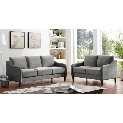 Kassel Gray Sofa with Loveseat Model CM6496GY-2PC by Furniture of America