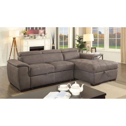 Patty Ash Brown Sectional Model CM6514BR-SECT by Furniture of America