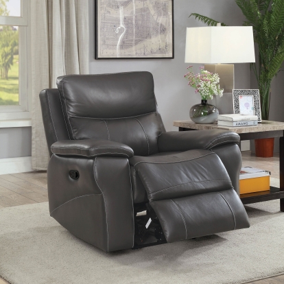 Lila Gray Recliner Model CM6540-CH by Furniture of America