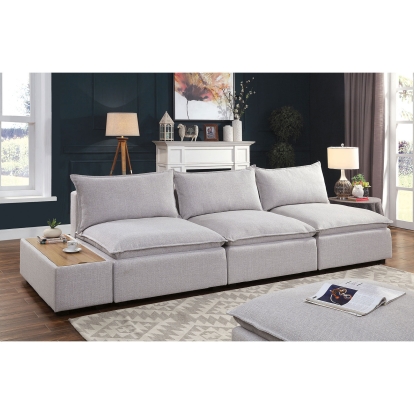 Arlene Light Gray Sofa Model CM6547-SF by Furniture of America