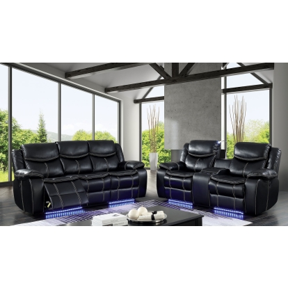 Sirius Black Power Sofa with Power Loveseat Model CM6567-2PC by Furniture of America