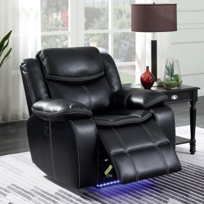 Sirius Black Power Recliner Model CM6567-CH by Furniture of America