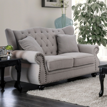 Ewloe Light Gray Love Seat Model CM6572GY-LV by Furniture of America