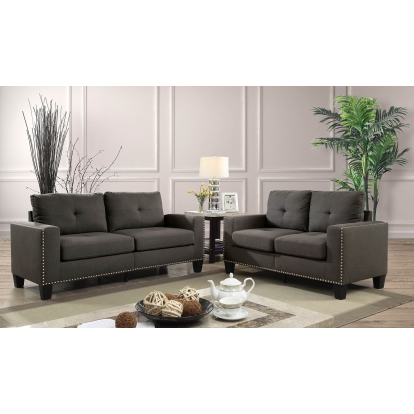 Attwell Gray Sofa with Loveseat Model CM6594-2PC by Furniture of America