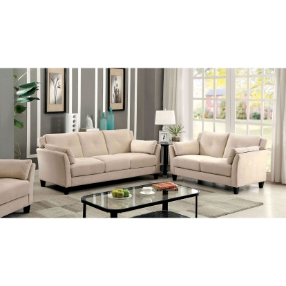 Ysabel Beige Sofa with Loveseat Model CM6716BG-2PC by Furniture of America