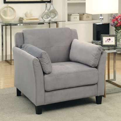 Ysabel Warm Gray Chair Model CM6716GY-CH-PK by Furniture of America