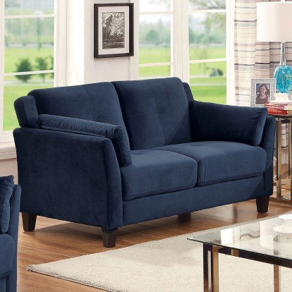 Ysabel Navy Loveseat Model CM6716NV-LV-PK by Furniture of America