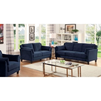 Ysabel Navy Sofa with Loveseat Model CM6716NV-2PC by Furniture of America