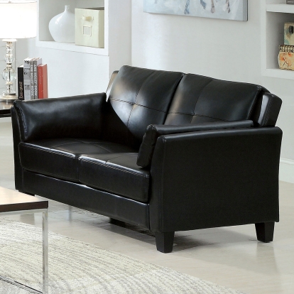 Pierre Black Loveseat Model CM6717BK-LV-PK by Furniture of America