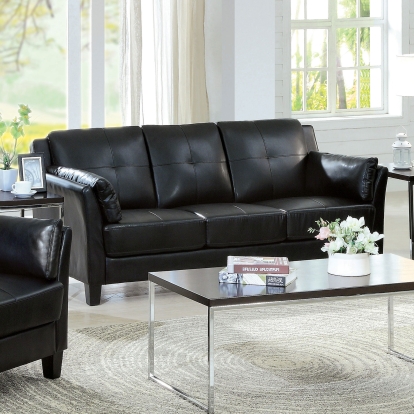 Pierre Black Sofa Model CM6717BK-SF-PK by Furniture of America