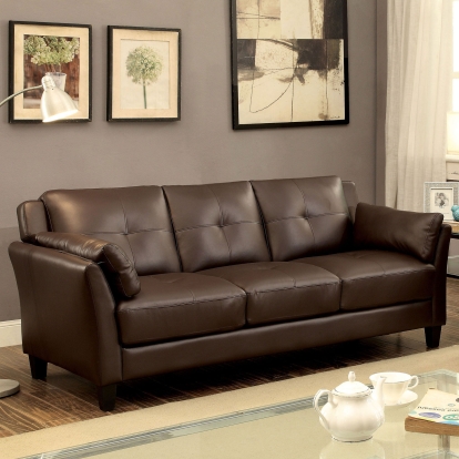 Ysabel Brown Sofa Model CM6717BR-SF-PK by Furniture of America