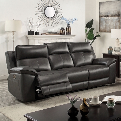 Geordi Dark Gray Power Sofa Model CM6730DG-SF-PM by Furniture of America