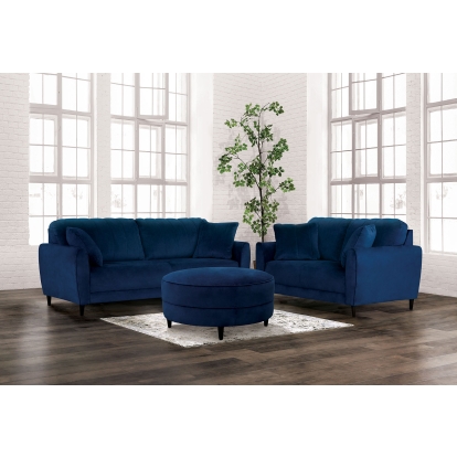 Kediri Navy Sofa with Loveseat Model CM6734NV-2PC by Furniture of America