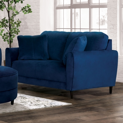 Kediri Navy Loveseat with Pillows Model CM6734NV-LV by Furniture of America