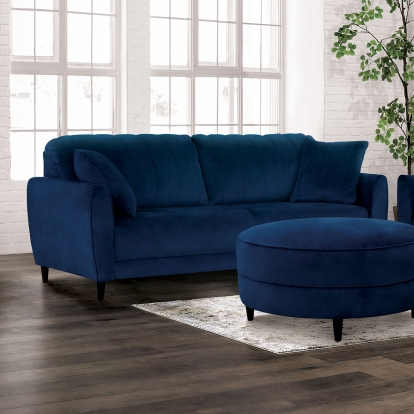 Kediri Navy Sofa with Pillows Model CM6734NV-SF by Furniture of America