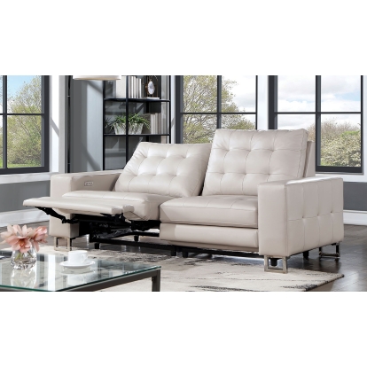 Abberton Beige Power Loveseat Model CM6735BG-PM-LV by Furniture of America