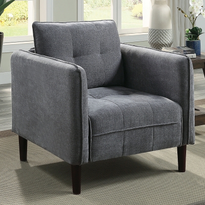 Lynda Dark Gray Chair Model CM6736DG-CH by Furniture of America
