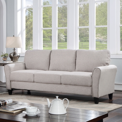 Barnet Light Gray Sofa Model CM6741LG-SF by Furniture of America