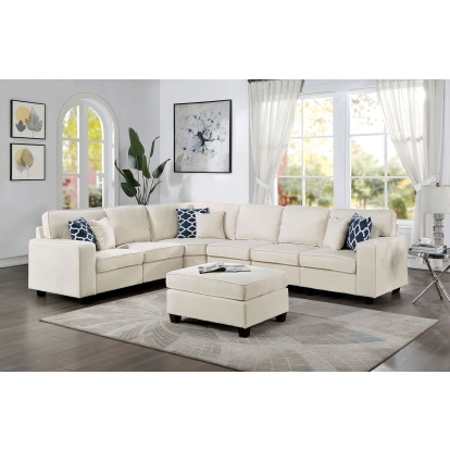 Cajeme Beige Sectional Model CM6744BG-SECT by Furniture of America