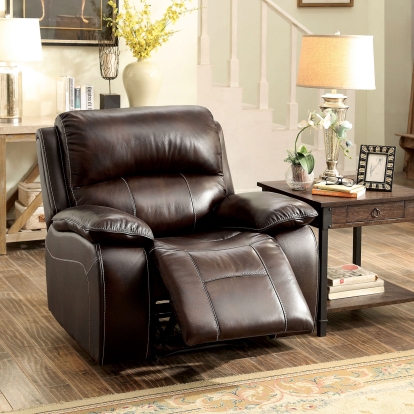 Ruth Brown Recliner Model CM6783BR-CH by Furniture of America