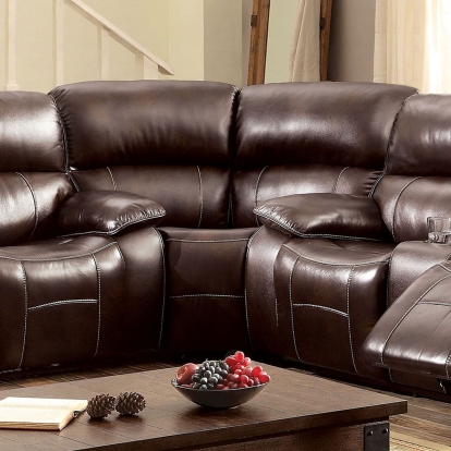 Ruth Brown Corner Chair Model CM6783BR-CNR by Furniture of America