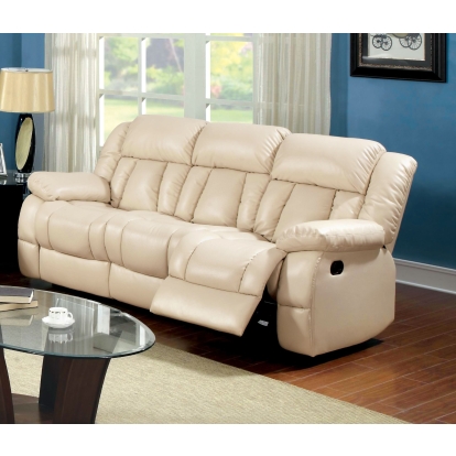 Barbado Ivory Sofa with 2 Recliners Model CM6827SF by Furniture of America