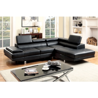 Kemina Black Sectional Model CM6833BK-SET by Furniture of America