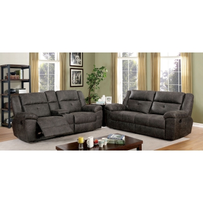 Chichester Dark Gray Sofa with Loveseat Model CM6943-2PC by Furniture of America