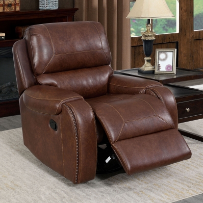 Walter Brown Glider Recliner Model CM6950BR-CH by Furniture of America