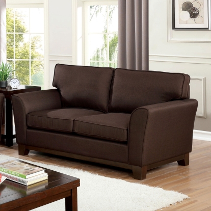 Caldicot Brown Loveseat Model CM6954BR-LV by Furniture of America