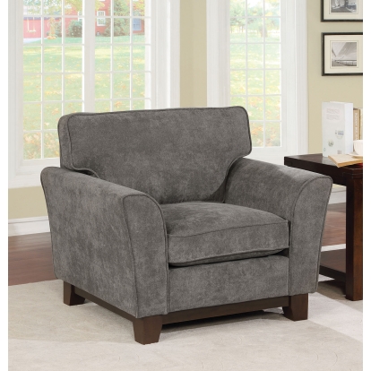 Caldicot Gray Chair Model CM6954GY-CH by Furniture of America