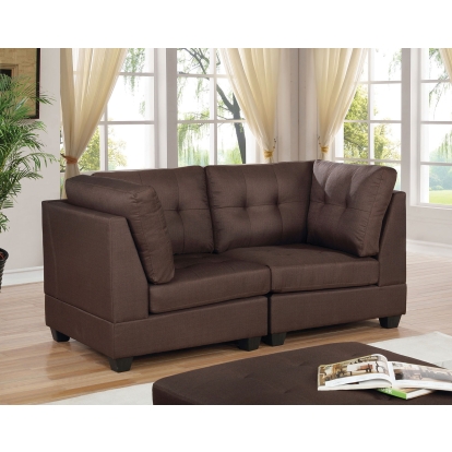 Pencoed Brown Loveseat Model CM6957BR-LV-PK by Furniture of America