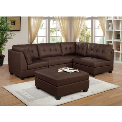 Pencoed Brown Sectional Model CM6957BR-SECT by Furniture of America