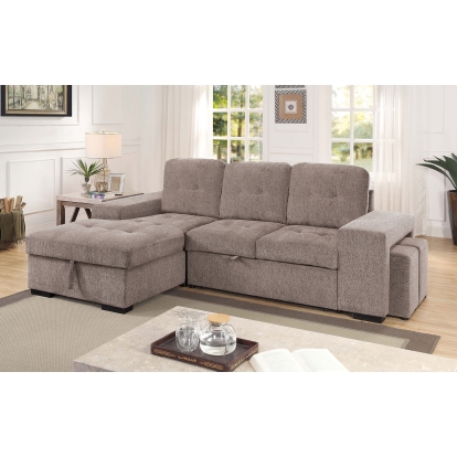 Jamiya Light Gray Sectional Model CM6959LG-SECT by Furniture of America