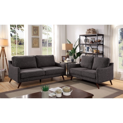 Maxime Gray Sofa with Loveseat Model CM6971GY-2PC by Furniture of America