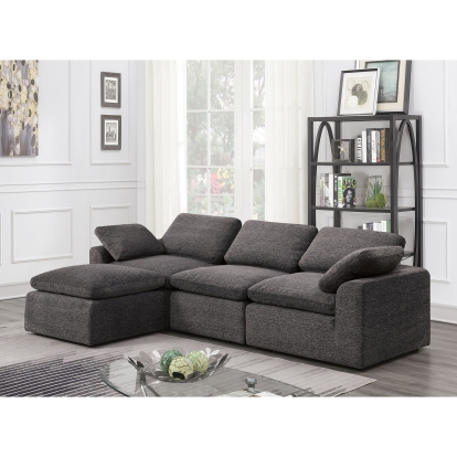 Joel Gray Sectional Model CM6974GY-4SEAT by Furniture of America