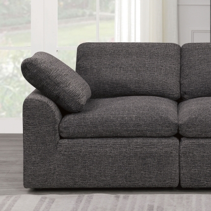 Joel Gray Corner Chair Model CM6974GY-CNR by Furniture of America