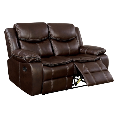 Pollux Brown Loveseat Model CM6981BR-LV by Furniture of America
