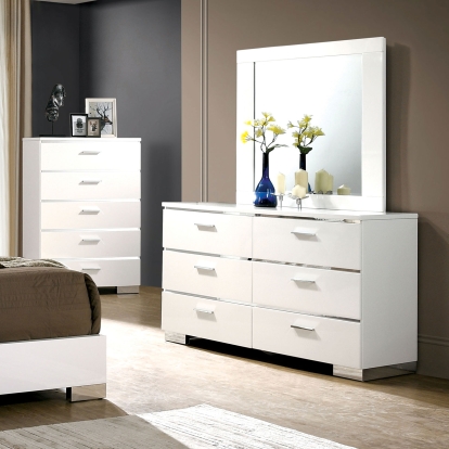 Malte White Dresser Model CM7049WH-D by Furniture of America