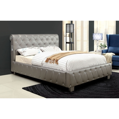 Juilliard Silver Full Bed Model CM7056SV-F-BED-VN by Furniture of America