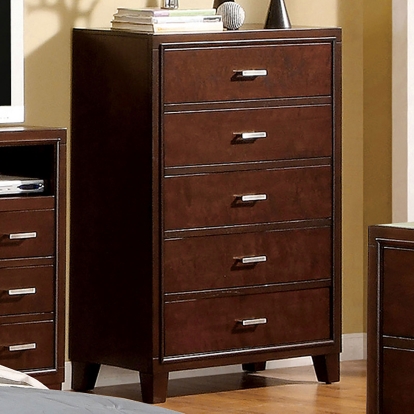 Gerico Brown Cherry Chest Model CM7068C by Furniture of America