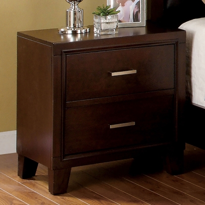 Gerico Brown Cherry Night Stand Model CM7068N by Furniture of America