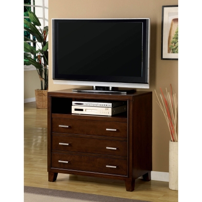 Gerico Brown Cherry Media Chest Model CM7068TV by Furniture of America
