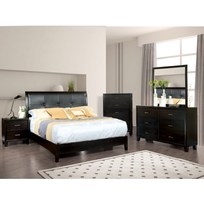 Enrico Espresso 5 Piece Queen Bedroom Set with Chest Model CM7088Q-5PC-CHEST by Furniture of America