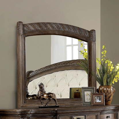 Timandra Rustic Natural Tone Mirror Model CM7145M by Furniture of America